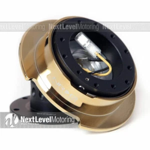 ADAPTADOR DE VOLANTE NRG SRK-250BK-CG ORO NEGRO LIBERACIÓN RÁPIDA GEN 2 - Imagen 1 de 5