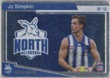 2022 AFL TEAMCOACH SILVER (2021 BEST FAIREST) BF-12 Jy SIMPKIN (NORTH MELBOURNE)