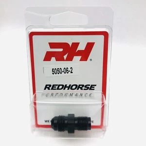 *NEW* REDHORSE PART NO 5050-06-2 -06 AN MALE TO 1/2-20 FUEL PUMP ADAPTER -BLACK - Bild 1 von 3