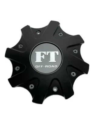 Full Throttle FT Off-Road Matte Black Wheel Center Cap FT-8024-CAP FT-8204 - Image 1 of 3