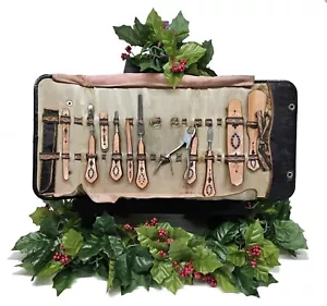 Antiguo kit de viaje de uñas de manicura de salón rosa vintage estilo baquelita Art Deco 1379 - Imagen 1 de 24