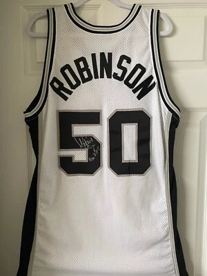 Pantalones Cortos Jersey David Robinson 1995-96 Spurs Juego Usado/Usado Firmado JSA HOF Foto 1 de 4