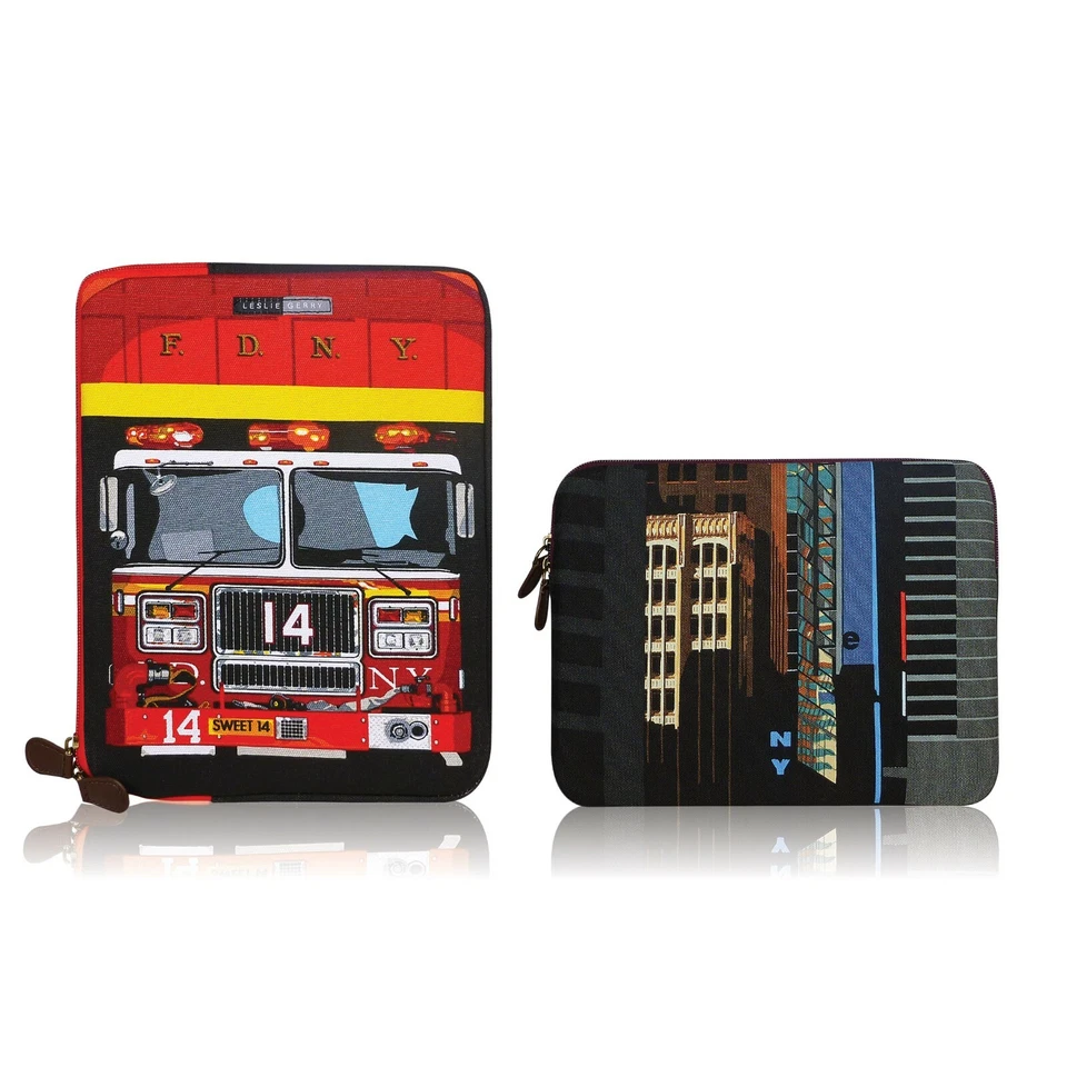 New York iPad Sleeve by Leslie Gerry Tablet Cover 10.6" NY Gift - Image 1 of 1