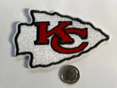 Kansas City Chiefs vintage embroidered iron on logo patch 3.5" x 2.25”