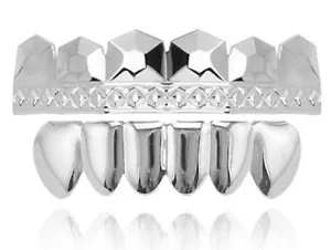 Halloween Joker Costume Silver Teeth Grills Grillz Deluxe Movie Pro Set+ Molds - Picture 1 of 5