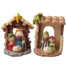 Nativity Statue Scene Resin Christmas Crib Figurines for Christmas Decor