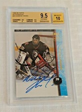1998-99 Topps Autographs Insert Dominik Hasek Sabres BGS GRADED 9.5 10 GEM NHL