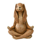 Novelty Meditation Rabbit Statue Home Garden Yard Art Animal Sculpture Q4G C5Q1