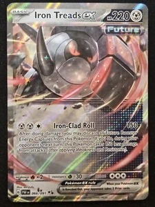 Iron Treads ex 066/091 S&V Paldean Fates Double Rare Holo Pokémon TCG 2024 NM - Picture 1 of 2