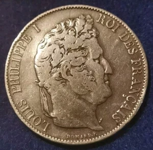 PEU COURANT **** 5 FRANCS LOUIS PHILIPPE 1er 1844 BB STRASBOURG **** - Bild 1 von 2