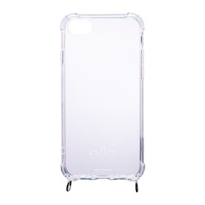 Handykette ohne Band Hülle einzeln mit Ringen Clear / Silber für alle iPhones