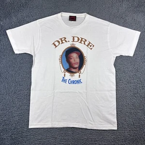 Dr Dre Shirt Mens Large White Deathrow Records Rap Hip Hop The Chronic 2005 VGC - Picture 1 of 10