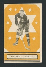 1933 O-PEE-CHEE #7 WALTER GALBRAITH BOSTON BRUINS OPC V304A SERIES A HOCKEY CARD