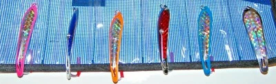 6 Drone Spoon Lure Bag 4" Wahoo King Mackeral Kingfish Mahi Trolling Holographic - Image 1 of 4