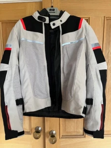 Rev'it Mens Tornado 3 Motorbike Textile Jacket Silver Black Size XL - Picture 1 of 5