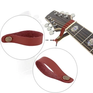 (Brown)Guitar Neck Strap Button Headstock Strap Tie Portable Guitars Accessory - Picture 1 of 10