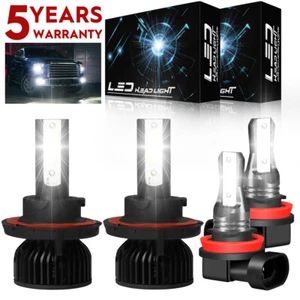 For Chevy Cruze 2011-2015 LED Headlights High Low Beam Fog Light Combo Bulbs P4C - Picture 1 of 15