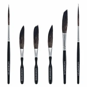 Pinstripe Brush Master Set Sword #0 #00 #000 Scroll #1 #2 Long Liner #00 - Afbeelding 1 van 5