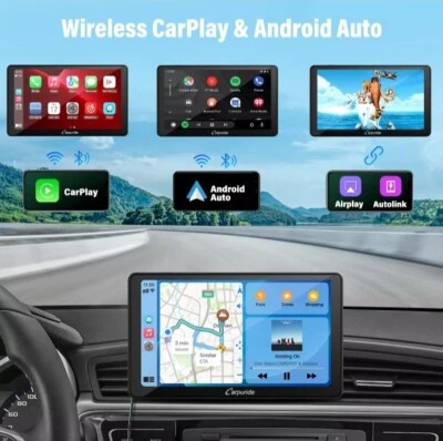 Carpuride C3 Wireless Apple Carplay Radio Car Stereo Touch Screen Android Auto  - Image 1 of 4