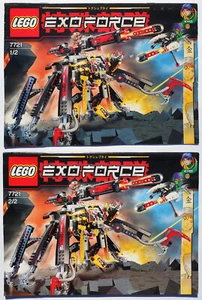LEGO 7721 Combat Crawler X2 -- NEW INSTRUCTIONS MANUALS (both) -- Exo-Force 2007 - Picture 1 of 6