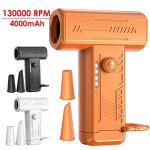 130000 RPM Powerful Jet Dry Mini Blower Rechargeable W/Light Air Dust Blower - Picture 1 of 12