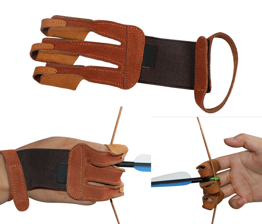 Balestra Da Caccia Professionale 400 Libbre Guanto Da Arciere A 3 - Foto 13