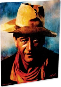 John Wayne Wall Art Print Signed Aluminum - Pop Wall Art Home Decor SH - Picture 1 of 8