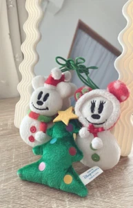 TOKYO Disney Christmas Ornament Mickey & Minnie Snowman Christmas tree 3 Set - Picture 1 of 8
