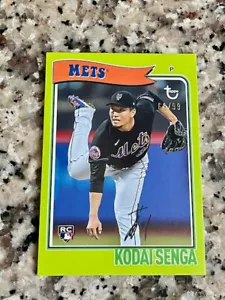 2023 Topps Brooklyn Collection Kodai Senga /99 New York Mets RC - Picture 1 of 2