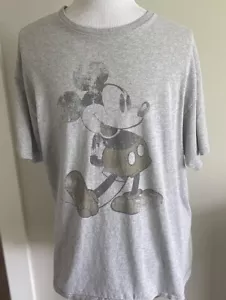 Disney MICKEY MOUSE  T-Shirt gray short sleeve XL Mens - Picture 1 of 3