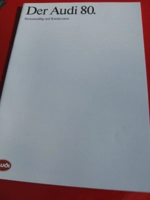 Audi 80 B3 1990-91 Original Brochure 1990, Collection - Image 1 of 4