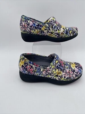 Softwalk Gris Anatomía Calzado Profesional Zapatos 7.5M Floral Foto 1 de 3