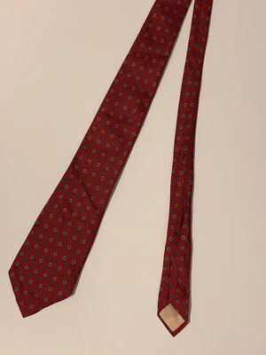 Aquascutum of London - Corbata de cuello para hombre - 100 % seda - Borgoña Foto 1 de 3