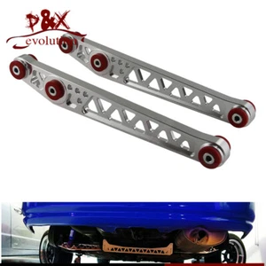 Silver Rear Lower Suspension Control Camber Arms for 96-00 Honda Civic EK EJ - Picture 1 of 9