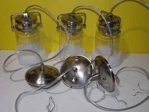 Kichler 42878 Nickle Brinley 1-Light 5" Mini Pendant w/ Canning Jar Style Shade - Picture 1 of 3