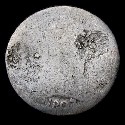 1807/6  Draped Bust Large Cent Type Coin #TH093 Cover