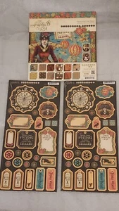 Graphic45 Lot 3 STEAMPUNK SPELLS Paper Pad 8"x8" & Cardboard Tags - Picture 1 of 6