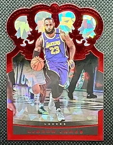 2021-22 Panini Crown Royale LeBron James No.1 Crystal Red /49 Lakers SSP - Picture 1 of 2