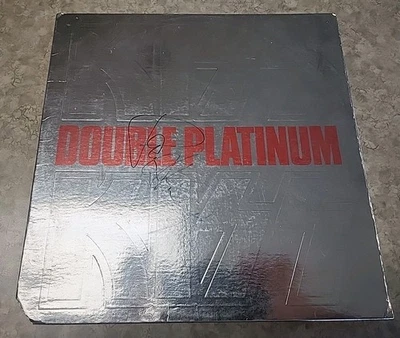 KISS Double Platinum Vinyl Slip Cover Only Signed By Paul Stanley - Image 1 of 4