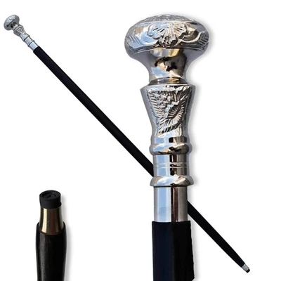 Telescopio victoriano con mango de latón plegable bastón de madera ideal vin... Foto 1 de 4