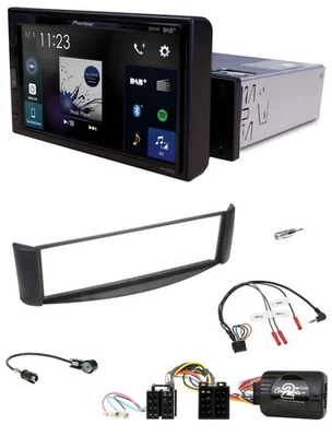 Pioneer DAB Lenkrad Bluetooth USB Autoradio für Smart ForTwo 04-07 schwarz - Bild 1 von 4