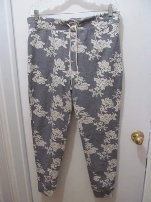 Isaac Mizrahi New York Floral Print Drawstring Waist Jogger Pants Joggers Sz XL - Image 1 of 4