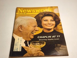 NEWSWEEK magazine JUNE 6, 1966 CHAPLIN AT 77 Directing Sophia loren - Picture 1 of 7