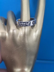 James Avery Ring nicht mehr produziert 925 Glaube Hoffnung Liebe Schrift Größe 10,5 - Bild 1 von 7