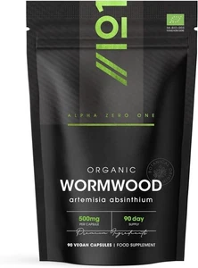Parasite Cleanse Detox Wormwood Capsules x 90 for Gut Stomach Worming Vegan - Picture 1 of 6