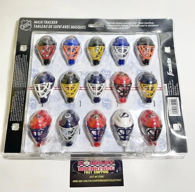 NHL Mini Hockey Goalie Mask Tracker - 15370 - Franklin Sports - Brand New! - Image 1 of 4
