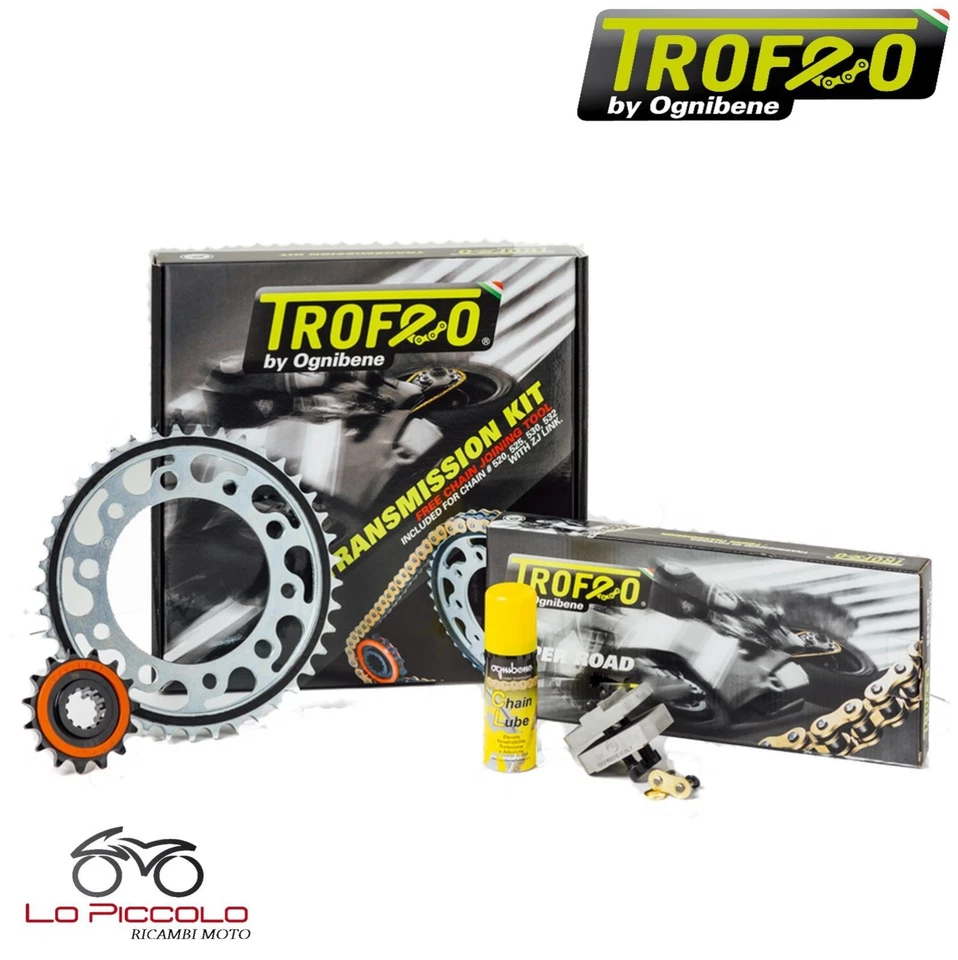 KIT TRASMISSIONE TROFEO CATENA CORONA PIGNONE GAS-GAS EC 300 2T 2001 2002 2003 — 第 1/1 张图片