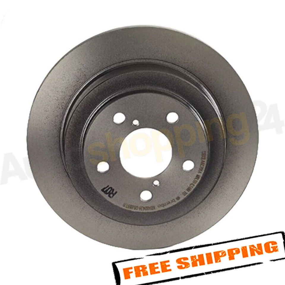 Rotor de freio a disco traseiro Brembo 08.6897.11 265mm para 1998-2008 Subaru Forester - Imagem 1 de 3