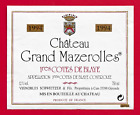 93 42 Etiquette BORDEAUX 1ères CÔTES DE BLAYE Château Gd Mazerolles  Schweitzer