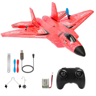 RC Airplanes F22 Jet Remote Control Fighter Night Flight RTF 2.4gHz Plane Model - Image 1 of 4